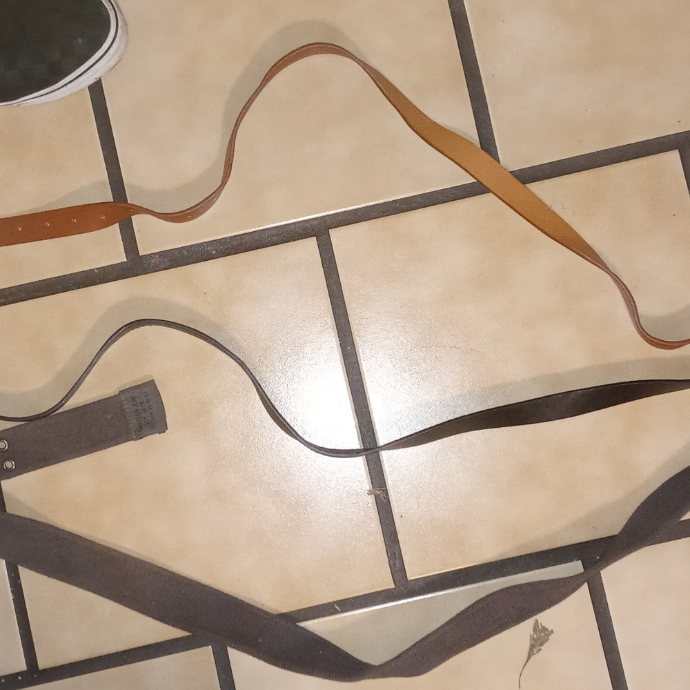 3 different belts